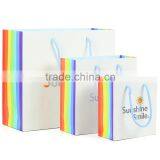 Fashion recyclable famous brand display paper bag