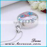 2016 Trending Perfume Bottle Necklace Pendant Dried Flower Necklace thumbnail-2