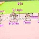 9.5mm Crystal Rivet, Diamond Cap Snap Button, Crystal Press Snap Button thumbnail-1