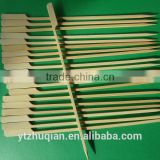 New arrival tableware flat bamboo skewer logo sticks with handle