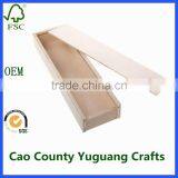 Unfinished Wooden Jewelry Box Pencil Case for Kids Toys DIY Woodcraft