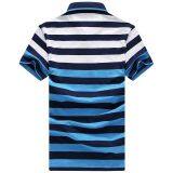 Yixigeluo New Men's Summer Men's Short Sleeved POLO Shirt Business Tide Version of Men's Polo Shirt Striped T-shirt thumbnail-2