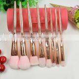 Luxury Rose Gold Pink Makeup Cosmetic Brushes thumbnail-3