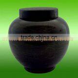 DECORATIVE JET BLACK MARBLE URNS thumbnail-2
