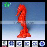 Red Ceramic Sea Horse For Decoration thumbnail-1