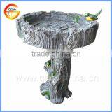 Garden Bird Bath With Sculture thumbnail-2