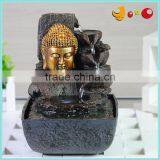 Cute Golden Buddha Water Fountain With Led Light thumbnail-2