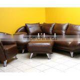 Genuine Leather Sofa. Beautiful L Shape Sofa. Comfortable and Beautiful L Shape Sofa. Genuine or Systhetic Corner Sofa B48008 thumbnail-1