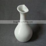 Japanese Mini Ceramic Paiting Vase Colored White Stoneware Bud Vase thumbnail-3