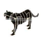 Puzzle Wood Craft Leopard Table Book Shelves Creative Animal Furniture thumbnail-5