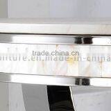 Hot Design Modern Stainless Steel Hotel Table With Marble Hotel Console Table Set thumbnail-5