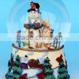 Music Function Chrismas Snow Man Snow Globe thumbnail-1