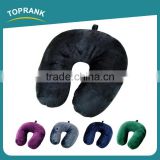 Toprank Wholesale Custom Soft Short Plush Neck Cushion Microbead Pillow Airplane U Shape Travel Neck Pillow