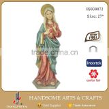 27 Inch Resin Religious Items Virgin Mary Statue