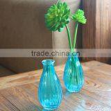 Mini Blue Glass Material Murano Flower Vase for Table Decoration thumbnail-3