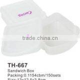 Freshness Preservation Food Container Feature and Food Use Plastic Sandwich Packing Box thumbnail-1