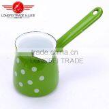 OEM Enamel Ceramic Coffee Jug Coffee Pot Coffee Warmer With Long Handle thumbnail-4