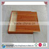 Brown Sliding Wooden Box With Custimized Logo for Gift Packing thumbnail-1