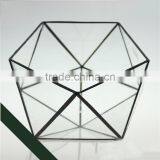 Fifteen Side Cutting Oblique Mouth Hemispherical Geometry Retro Micro Glass Greenhouse Landscape Glass thumbnail-2
