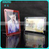 KM-CP38 Custom 7x5,10x8 Table Long Screws Clear Acrylic Plastic Paper Photo Frame thumbnail-2