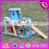 2017 New Products Children Parking Toy Wooden Toy Garage Set W04B048 thumbnail-1