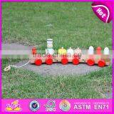 2015 Kids Toys Educational Pull Cart Wooden Block Toy,Wooden Colorful Block Pull Toy,Small Pull Line Block Toys for Sale W05B089 thumbnail-2