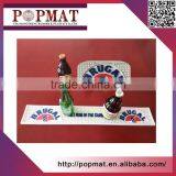 Top Quality Simple Logo Design Waterproof White Spill Bar Mat Beer thumbnail-1