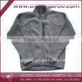 Men Polyester Fleece Softshell Outdoor Casual Jacket With Zipper Front, Black Fleece Jacket thumbnail-1