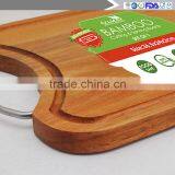 Manufacturers Wholesale Stainless Steel Handle Acacia Wood Chopping Block thumbnail-2