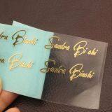 Custom Sliver Metal Logo Sunglasses Stickers thumbnail-1