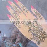 Gold Tattoo Glitter Sticker Hand thumbnail-4