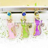 Good Selling 3.5 mm Earphone Dust Cap for Phone Cartoon Cat Design Earphone Cap Plug thumbnail-1