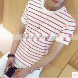 2017 The New Men's Stripes Short Sleeve T-shirt thumbnail-1