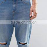 Fashion Drop Crotch Denim Jeans Stylish Loose Jeans Made in China thumbnail-3
