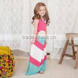 2017 Summer Family Matching Outfits Fashion Striped Mother Daughter Dresses Mommy And Me Ankle-Length Family Casual Clothing thumbnail-6