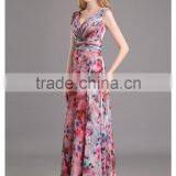 Wholesale Top Quality Crystal Beaded Chest Cap Sleeves Evening Dress thumbnail-2