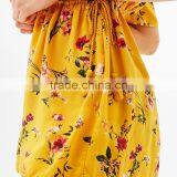 Best Sell Thin Collect and High Waist Floral Off-shoulder Jumpsuit thumbnail-3