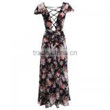 2017 One-piece Dress Deep V Lastest Dress Designs thumbnail-4