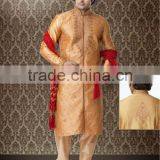 Zari Work Men's Designer Sherwani thumbnail-1