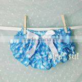 Girls Baby Blue Polka Dots Satin Ruffles Bloomers Panties 0-24M BSM8 thumbnail-1