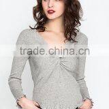 Wholesale Clothing Fashion Autumn Knitting Latest Design Woman Sweater for Lady thumbnail-3