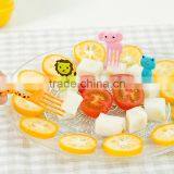 10Pcs/Lot Mini Animal Farm Cartoon Food Fork Set Cake Fruit Picks Sign Bento Lunches Party Decor Vegetable Tableware KC1464 thumbnail-2