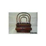 Basketry,Gift/Storage/Decoration/Flower/Food/Picnic/Pet/Bicycle Basket, Willow/Wood/Bamboo/Wicker/Rattan Basket (ZWL-07011 S3)