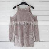 B33757A 2017 Autumn Women Hot Fashion Loose Plain Knit Thin Sweater thumbnail-4