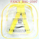 Yellow Cheap Kids PVC Backpack thumbnail-2