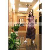 Sleeveless Checked Ankle Length Casual Dress thumbnail-3
