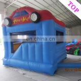 TOP INFLATABLES Professional baby bouncer swing train castle giant inflatable water slide
