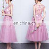 2016 design for mesh lace beaded women party dresses / flared wedding dress wholesale OEM