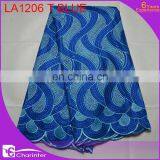 Afriacn Cheap Lace Fabric Cotton Lace Fabric Voile Lace thumbnail-3