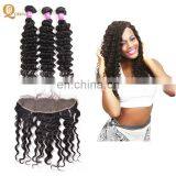 Queena 100% Human Hair Cheap Unprocessed Virgin Brazilian Body Wave Lace Frontals With Baby Hair thumbnail-5